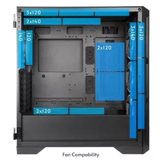 Carcasă CHIEFTEC APEX LUMO, E-ATX, 1x USB-C 3.2, 2x USB 3.0, 4x ventilatoare ARGB de 140 mm, Hub ARGB, negru Carcasă CHIEFTEC APEX LUMO, E-ATX, 1x USB-C 3.2, 2x USB 3.0, 4x ventilatoare ARGB de 140 mm, Hub ARGB, negru