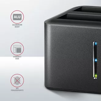 AXAGON ADSA-D25, USB 3.2 Gen 1 - 2x SATA 6G 2.5" SSD/HDD CLONE MINI stație de andocare