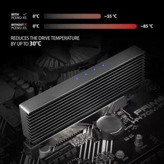 AXAGON PCEM2-XS, PCIe x16 - Adaptor slot M.2 NVMe M-key, capac cu radiator pentru racire pasiva