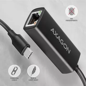 AXAGON ADE-ARC, USB-C 3.2 Gen 1 - Placă de rețea Gigabit Ethernet, Realtek 8153, instalare automată