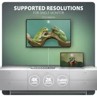 AXAGON HMC-10HLS, hub USB 5Gbps, 4x USB-A, HDMI 4k/60Hz, RJ-45 GLAN, SD/mSD, PD 100W, cablu USB-C 25cm