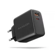 Incarcator de retea AXAGON ACU-PQ45 GaN 45W, 2x porturi (USB-A + USB-C), PD3.0/PPS/QC4+/SFC 2.0/AFC/Apple