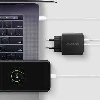 Incarcator de retea AXAGON ACU-PQ45 GaN 45W, 2x porturi (USB-A + USB-C), PD3.0/PPS/QC4+/SFC 2.0/AFC/Apple