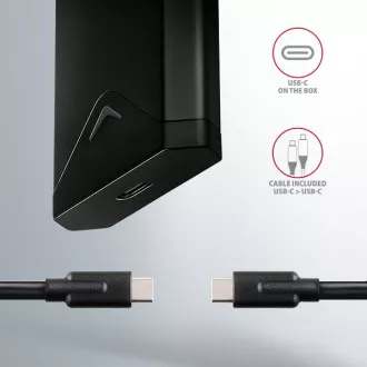 AXAGON EEM2-UB2, USB-C 10Gbps - cutie SSD M.2 NVMe ARROW, negru