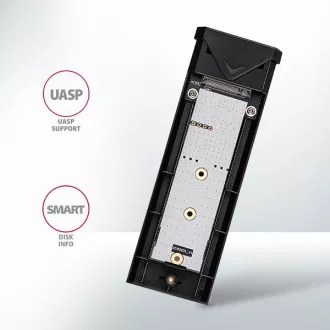 AXAGON EEM2-UB2, USB-C 10Gbps - cutie SSD M.2 NVMe ARROW, negru