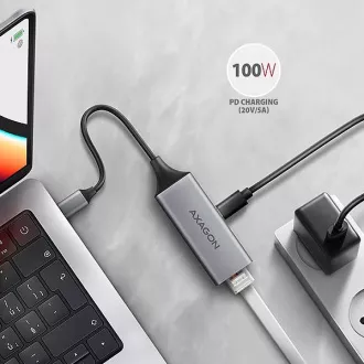 AXAGON ADE-TXPD, USB-C 3.2 Gen 1 - Placă de rețea Gigabit Ethernet, Asix AX88179, PD 100W, instalare automată