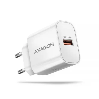 AXAGON ACU-QC18W, încărcător de rețea 18W, 1x port USB-A, QC3.0/AFC/Apple, alb