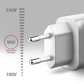 AXAGON ACU-QC18W, încărcător de rețea 18W, 1x port USB-A, QC3.0/AFC/Apple, alb