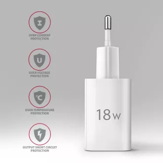 AXAGON ACU-QC18W, încărcător de rețea 18W, 1x port USB-A, QC3.0/AFC/Apple, alb