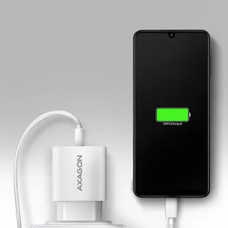 AXAGON ACU-QC18W, încărcător de rețea 18W, 1x port USB-A, QC3.0/AFC/Apple, alb