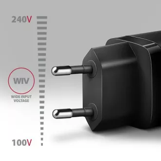 AXAGON ACU-PD20, încărcător de rețea 20W, 1x port USB-C, PD3.0/PPS/QC4+/AFC/Apple, negru