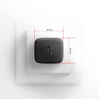 AXAGON ACU-PD20, încărcător de rețea 20W, 1x port USB-C, PD3.0/PPS/QC4+/AFC/Apple, negru