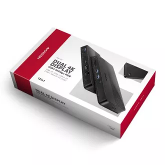 AXAGON HMC-U4, USB4 40Gbps dock, 3x USB-A, 2x USB-C, HDMI și DP 8K/30Hz, RJ-45, SD/mSD, audio, PD 100W, cablu USB-C 80cm AXAGON HMC-U4, USB4 40Gbps dock, 3x USB-A, 2x USB-C, HDMI și DP 8K/30Hz, RJ-45, SD/mSD, audio, PD 100W, cablu USB-C 80cm