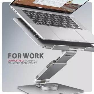 Suport laptop AXAGON STND-LR din aluminiu, 10"-17.3", înălțime și unghi reglabile, rotativ, gri Suport laptop AXAGON STND-LR din aluminiu, 10"-17.3", înălțime și unghi reglabile, rotativ, gri