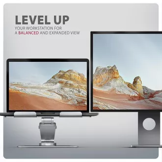 Suport laptop AXAGON STND-LR din aluminiu, 10"-17.3", înălțime și unghi reglabile, rotativ, gri Suport laptop AXAGON STND-LR din aluminiu, 10"-17.3", înălțime și unghi reglabile, rotativ, gri