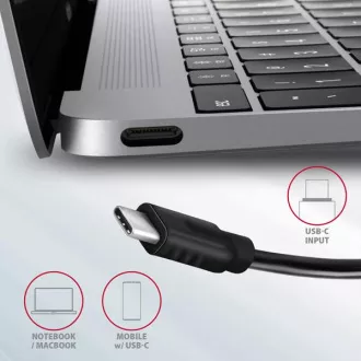 AXAGON HMC-5G21, hub USB 10Gb/s, porturi 2x USB-A, 2x USB-C, HDMI 4k/30, PD 60W, cablu USB-C 13cm