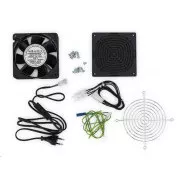 Ventilator TRITON + kit pentru montare in tablou de distributie RUA sau RBA, 230V, 50Hz, 0.09 A, 15W, 160m3/h