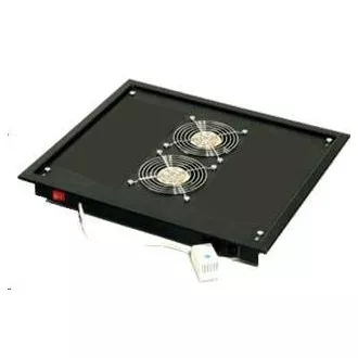 TRITON Unitate de ventilație superioară (inferioară), 2 ventilatoare-230V/30W, termostat, negru