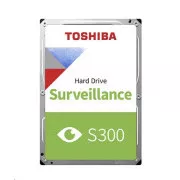 TOSHIBA HDD S300 PRO Surveillance (CMR) 10TB, SATA III, 7200 rpm, 256MB cache, 3, 5