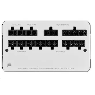 Sursă de alimentare CORSAIR, RM750-80 PLUS Gold (ATX, 750W, Modular), alb