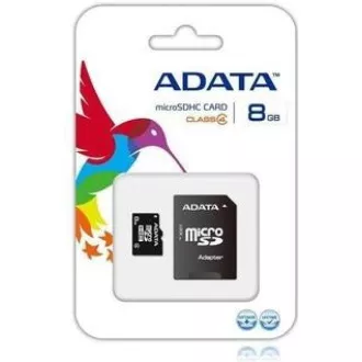Card ADATA MicroSDHC 8GB Clasa 4 + adaptor SD Card ADATA MicroSDHC 8GB Clasa 4 + adaptor SD