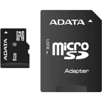 Card ADATA MicroSDHC 8GB Clasa 4 + adaptor SD Card ADATA MicroSDHC 8GB Clasa 4 + adaptor SD