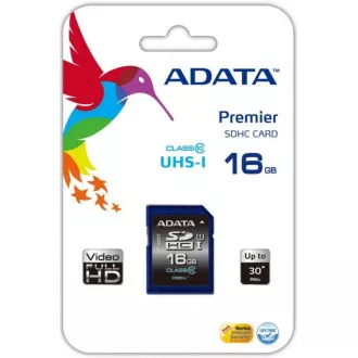 Card ADATA SDHC de 16 GB Premier UHS-I Clasa 10 Card ADATA SDHC de 16 GB Premier UHS-I Clasa 10