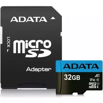 Card ADATA MicroSDHC 32GB UHS-I Clasa 10 + adaptor SD, Premier