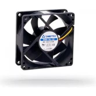 Ventilator CHIEFTEC AF-0825S, Ventilator manșon 80x80x25 mm, cu conector 3/4pin