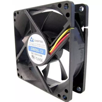 Ventilator CHIEFTEC AF-0825S, Ventilator manșon 80x80x25 mm, cu conector 3/4pin