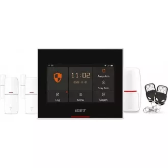 iGET HOME X5 Advanced - Alarmă inteligentă Wi-Fi pentru acasă cu LCD, set complet, suport Tuya