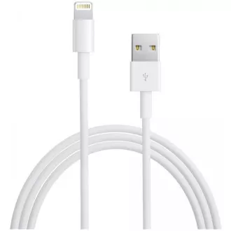 Cablu USB APPLE cu conector lightning - alb (pachet vrac) 2m