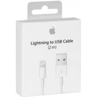 Cablu USB APPLE cu conector lightning - alb (pachet vrac) 2m