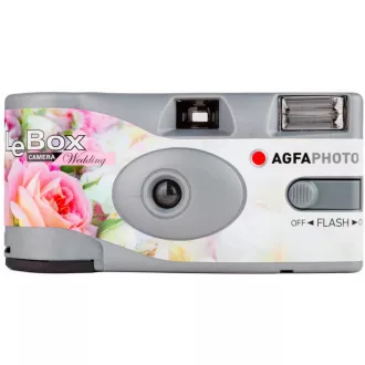 Agfaphoto LeBox Wedding Flash 400/27 - cameră analogică de unică folosință Agfaphoto LeBox Wedding Flash 400/27 - cameră analogică de unică folosință