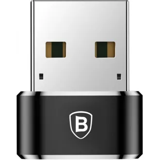 Adaptor Baseus USB tată la USB-C mamă 5A, negru