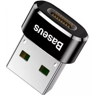 Adaptor Baseus USB tată la USB-C mamă 5A, negru