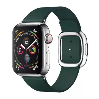 COTEetCI Curea magnetică din piele Nobleman pentru Apple Watch 42 / 44mm verde