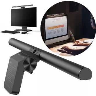 Lampă suspendată Baseus i-Wok Series pentru ecrane, neagră Lampă suspendată Baseus i-Wok Series pentru ecrane, neagră