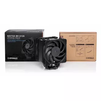 Cooler procesor NOCTUA NH-U12A chromax.negru, LGA1851, AM4