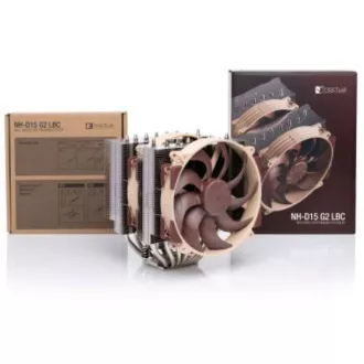 Cooler CPU NOCTUA NH-D15 G2 LBC, 2x 140mm, LGA1851, AM5, maro/argintiu