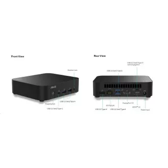 ASUS NUC 14 Essential RNUC14MNK1500002/Procesor N150/DDR5-4800 SODIMM/USB-A, C/M.2 2280/Wi-Fi/LAN/Cablu de alimentare EU