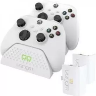 VENOM VS2871 Xbox Series S/X & One White Twin Docking Station   2 baterii