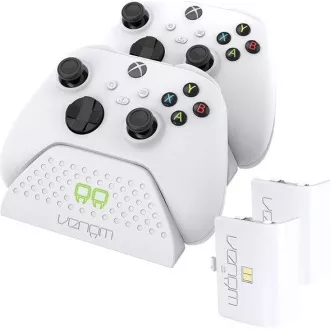 VENOM VS2871 Xbox Series S/X & One White Twin Docking Station   2 baterii