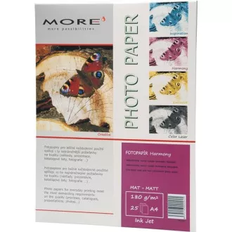 Hârtie fotografică ARMOR MORE Harmony 180g/m2; mată, 25 de coli, A4