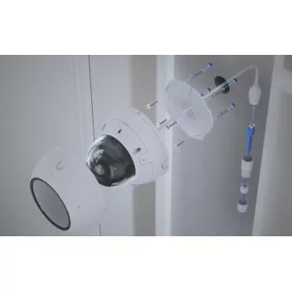 UBNT UVC-AI-Dome-B - Cameră PoE AI Dome, 8MP, neagră