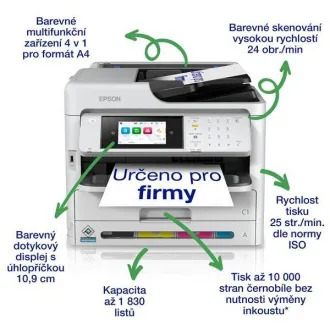 EPSON cerneală pentru imprimantă WorkForce WF-C5890DWF, 4 în 1, A4, 25 ppm, USB, LAN, Wi-Fi (Direct)
