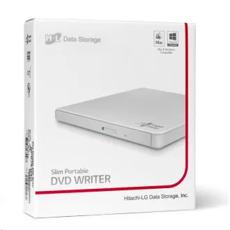 HITACHI LG - unitate externă DVD-W/CD-RW/DVD±R/±RW/RAM GP57EW40, Slim, alb, cutie SW - Utilizat HITACHI LG - unitate externă DVD-W/CD-RW/DVD±R/±RW/RAM GP57EW40, Slim, alb, cutie SW - Utilizat