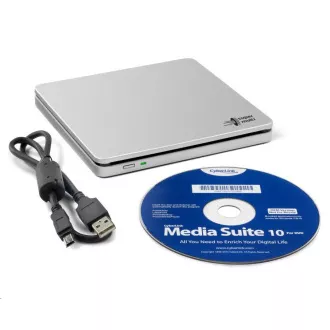 HITACHI LG - DVD-W/CD-RW/DVD±R/±RW/RAM/M-DISC extern GP70NS50, Blade Ultra Slim, argintiu, cutie SW HITACHI LG - DVD-W/CD-RW/DVD±R/±RW/RAM/M-DISC extern GP70NS50, Blade Ultra Slim, argintiu, cutie SW