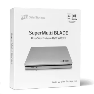 HITACHI LG - DVD-W/CD-RW/DVD±R/±RW/RAM/M-DISC extern GP70NS50, Blade Ultra Slim, argintiu, cutie SW HITACHI LG - DVD-W/CD-RW/DVD±R/±RW/RAM/M-DISC extern GP70NS50, Blade Ultra Slim, argintiu, cutie SW