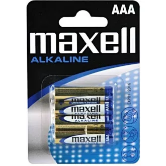 AVACOM Baterii alcaline AVACOM AAA Maxell nereîncărcabile 4 buc Blister